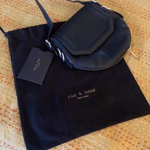 Crossbody black leather rag & bone